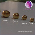 5mm 6mm 8mm round brass bead brass spacer beads natural brass color